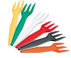  FORCHETTINE 3 PUNTE COLORATE